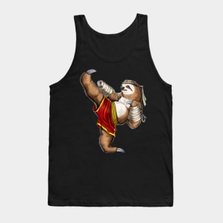 Sloth Muay Thai Fighter Tank Top